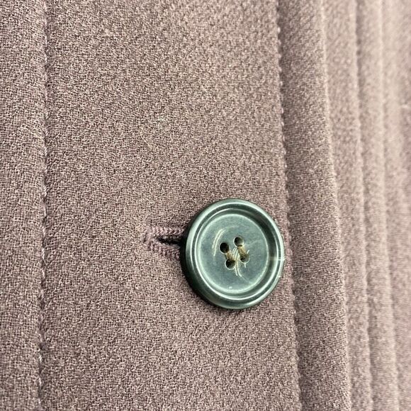 J.Crew Coletta Double Cloth Lady Pea Coat Made In Italy Plum Size 6‎ /M - Picture 10 of 16